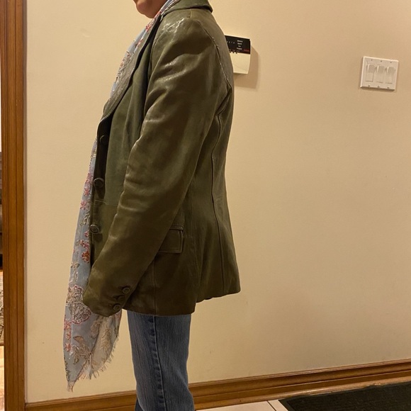 Vintage Danier Leather Jacket Peacoat - Picture 11 of 14